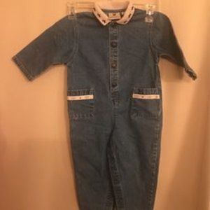 Vintage Sprocket Denim Jump Suit